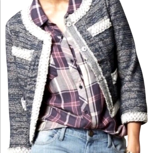 Anthropologie Jackets & Blazers - NWOT ISANI Anthropology tweed jacket blazer